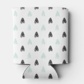 Rafraîchisseur Pour Canette Mint & Black Hearts Doodles Motif Girly Can Cool (Dos)