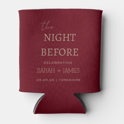 Rafraîchisseur Pour Canette Minuscule Bourgogne moderne la nuit avant le Maria (Devant)