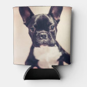 Rafraîchisseur Pour Canette Minuscule Chiot noir et blanc (Devant)