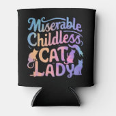 Rafraîchisseur Pour Canette Misérable chatte sans enfant dame (Devant)