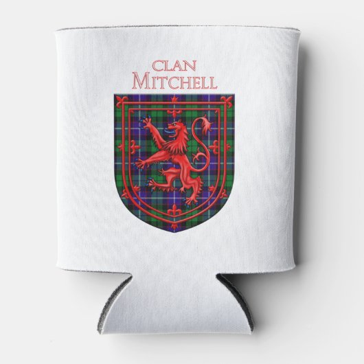 Rafraîchisseur Pour Canette Mitchell Tartan Scottish Plaid Lion Rampant (Devant)