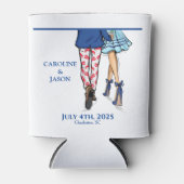 Rafraîchisseur Pour Canette Mode Couple Rouge Homard Douche Mariage Faveurs (Devant)