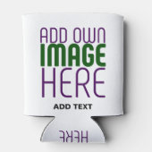 RAFRAÎCHISSEUR POUR CANETTE MODÈLE DE TEXTE D'IMAGE BLANCHE SIMPLE MODERNE (Dos)