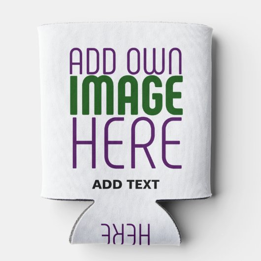 RAFRAÎCHISSEUR  POUR CANETTE MODÈLE DE TEXTE D'IMAGE BLANCHE SIMPLE MODERNE (Dos)