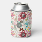 Rafraîchisseur Pour Canette Modèle floral dans style rétro 5 (Can Dos)