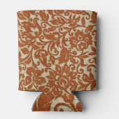 Rafraîchisseur Pour Canette Modèle floral javanais : texture tissée. (Dos)