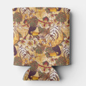 Rafraîchisseur Pour Canette Modèle floral tropical avec tigre (Dos)