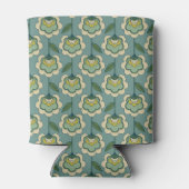 Rafraîchisseur Pour Canette Modèle Floral turquoise & Jaune (Dos)