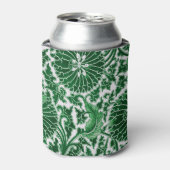 Rafraîchisseur Pour Canette Modèle floral vintage vert (Can devant)