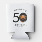 Rafraîchisseur Pour Canette Modern Minimalist Simple Birthday Party (Dos)