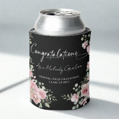 Rafraîchisseur Pour Canette Modern Pink Roses Congratulations Graduation