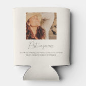 Rafraîchisseur Pour Canette Modern & Simple Photo Collage Memorial (Dos)