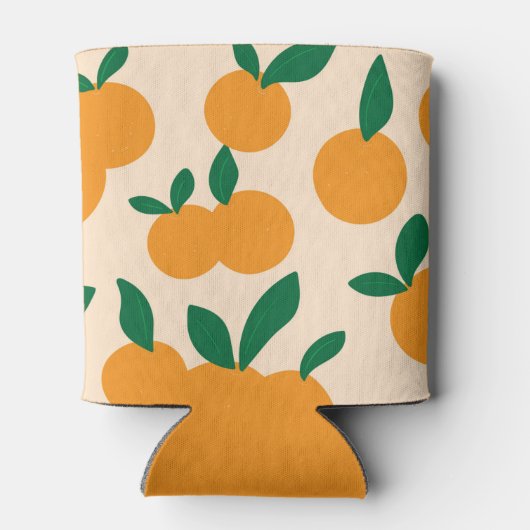 Rafraîchisseur Pour Canette Modern Stylish Citrus Fruit Oranges Pattern (Dos)
