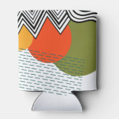 Rafraîchisseur Pour Canette Moderne Abstraite du milieu du siècle (Dos)