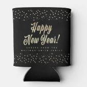 Rafraîchisseur Pour Canette Moderne | Bonne année | Nom | Étoiles | Noir (Dos)