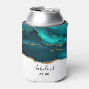 Rafraîchisseur Pour Canette Moderne élégant Turquoise Agate Fabuleux à 40 ans