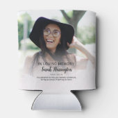 Rafraîchisseur Pour Canette Moderne En Mémoire Amoureuse | Mémorial photo (Dos)