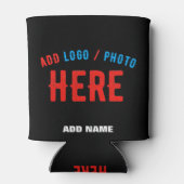 RAFRAÎCHISSEUR  POUR CANETTE MODERNE ET MODERNE PERSONNALISABLE NOIR VÉRIFIÉ (Dos)