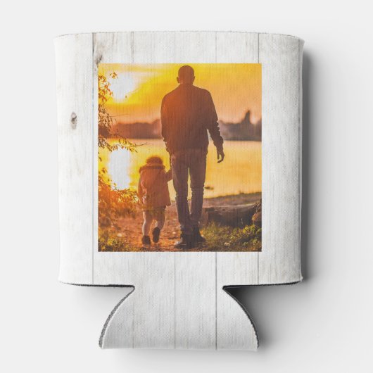 Rafraîchisseur Pour Canette Moderne Meilleur Père Jamais Photo Fête du Père Pe (Dos)