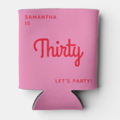 Rafraîchisseur Pour Canette Moderne Rétro amusant brillant Personnalisé 30 ann (Devant)