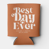 Rafraîchisseur Pour Canette Moderne Rétro Meilleur Jour Jamais Mariage Peut Se (Devant)