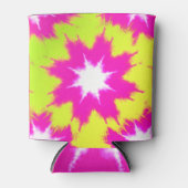 Rafraîchisseur Pour Canette Moderne Rose éblouissant vert Jaune teinture à tar (Devant)