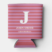 Rafraîchisseur Pour Canette Moderniser Personnaliser Monogramme Blancs Motif (Devant)