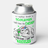 Rafraîchisseur Pour Canette Mois de la sensibilisation à la scoliose Cadeaux d (Can devant)