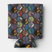 Rafraîchisseur Pour Canette Moitié ovale rayée de la Masculine (Devant)