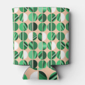 Rafraîchisseur Pour Canette Moitié ovale rayée verte (Dos)