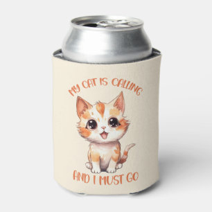 Rafraîchisseur Pour Canette Mon Chat Appelle Un Chat Orange Cute