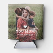 Rafraîchisseur Pour Canette MON COEUR VOUS AIME MUM Fête des Mères Photo (Devant)