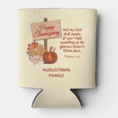 Rafraîchisseur Pour Canette Mon Dieu Apportera | BON THANKSGIVING (Devant)