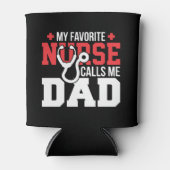 Rafraîchisseur Pour Canette Mon infirmière préférée m'appelle Fête des pères p (Devant)