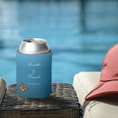 Rafraîchisseur Pour Canette Monarque Papillon bleu Ombre