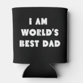 Rafraîchisseur Pour Canette monde meilleur papa drôle fête des pères minimalis (Dos)