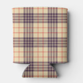 Rafraîchisseur Pour Canette Monogram, élégant clan écossais beige plaid tartan (Dos)