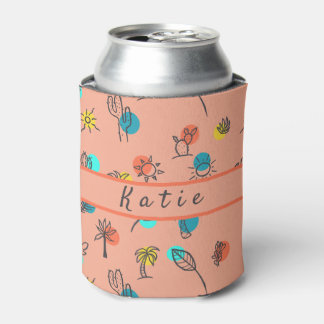 Rafraîchisseur Pour Canette Monogram Palm Springs thème Motif d'été