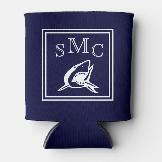 Rafraîchisseur Pour Canette MONOGRAM Requin gris uni clair (Devant)