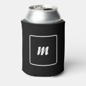Rafraîchisseur Pour Canette Monogramme à rayures noires et blanches (Can Dos)