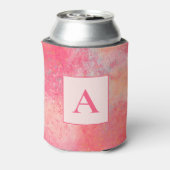 Rafraîchisseur Pour Canette Monogramme Abstrait rose (Can Dos)