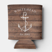 Rafraîchisseur Pour Canette Monogramme Ancre marine Bois Brown (Dos)
