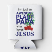 Rafraîchisseur Pour Canette Monogramme AWESOMOME PLANTE PAPA AIME JÉSUS (Dos)