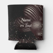 Rafraîchisseur Pour Canette Monogramme Black Parties scintillant Ballons Éléga (Dos)