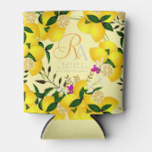 Rafraîchisseur Pour Canette Monogramme citron jaune (Devant)