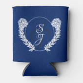 Rafraîchisseur Pour Canette Monogramme classique Royal Bleu (Devant)