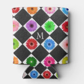 Rafraîchisseur Pour Canette Monogramme couleur Motif de marguerite (Dos)