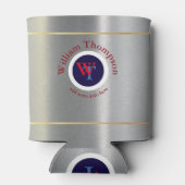 Rafraîchisseur Pour Canette monogramme de bière personnalisé (nom et initiales (Dos)