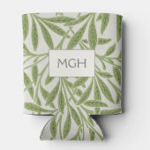 Rafraîchisseur Pour Canette Monogramme Feuille vintage vert saule (Dos)