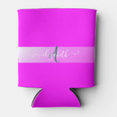 Rafraîchisseur Pour Canette Monogramme Fluorescent Rose (Devant)